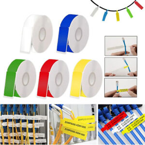 D30 Cable Labels Colorful Waterproof Wire Cord Labels Tags Stickers 12mm X 74mm