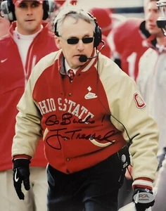 Jim Tressel Signed Autographed Ohio State Buckeyes 8x10 Photo Psa/Dna - Picture 1 of 2