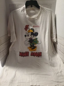 VINTAGE 70s MINNIE MOUSE double sided t shirt WALT DISNEY Productions Size Xxxl - Picture 1 of 6