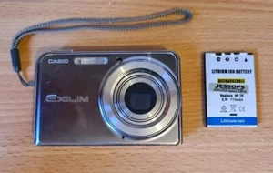Cámara digital compacta Casio Exilim EX-S770 7,2 MP plateada sin probar sin cargador - Imagen 1 de 6