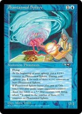 WOTC MtG Alliances Phantasmal Sphere (R2) EX