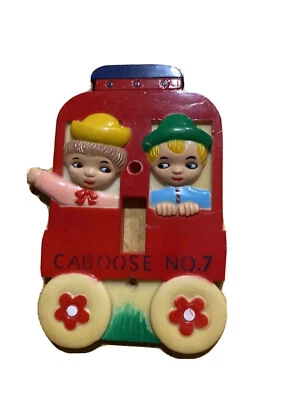 Placa de interruptor de luz de vivero Nursery Originals Inc. Caboose No.7 1975 de colección, ¡rara! Foto 1 de 4