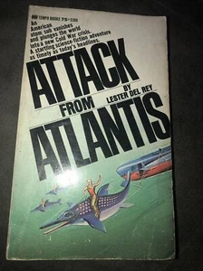 Attack from Atlantis Paperback Book by Lester Del Rey Tempo Books 1969 1st. Ed. - Picture 1 of 4