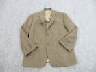 Lauren Ralph Lauren Jacket Mens 38 Brown Tan Tweed Buttons Blazer Coat Casual