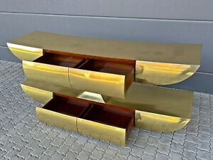 Scala Luxury Sideboard Console  4 Schubladen Messing plattiert - ein Kunstwerk