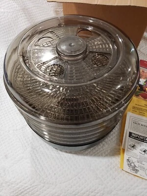 Ronco Deluxe 5 bandejas desidratador de alimentos máquina de iogurte carne seca -Aparece nova - Imagem 1 de 3