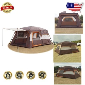 Extra Large Family Cabin Tent for 10-14 People - Waterproof & Spacious Design - Picture 1 of 12
