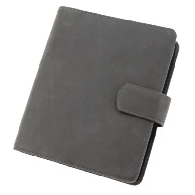 bind Systemplaner A5 Terminkalender 2026 Organizer Timer Hunter Leder grau 15505 - Bild 1 von 3