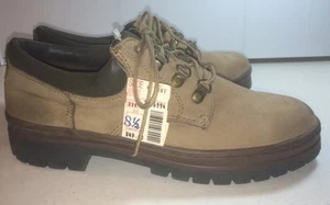 New Womens NICOLE CLUB Khaki Hiking Shoes NEW 8.5 Suede Leather - Bild 1 von 5