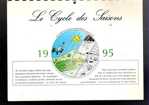 MARTIAL. CALENDRIER 1995. Le cycle des saisons. Avec dessin original signé - Imagen 1 de 3