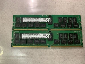 SK HYNIX 64GB(2x32GB) PC4-2666V MEMORY HMA84GR7CJR4N-VK - Photo 1/2