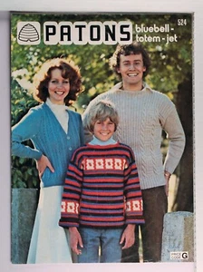 Patons Knitting Book No. 524 - Vintage - Bluebell Totem Jet - Bild 1 von 4