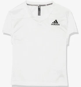 Adidas Shirt Boys White Football Practice Jersey L - Picture 1 of 3