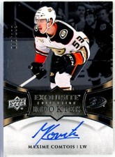 2018-19 Exquisite Collection Platinum Signatures #R12 Maxime Comtois RC AUTO/199