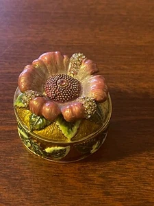 Jay Strongwater Emaille Rose Schmuckset Box - Bild 1 von 7
