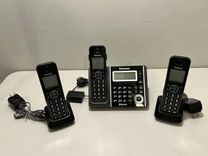 Panasonic KX-TGF370 Link 2 Cell Cordless Phone Answering System & 2 Handsets EUC - Picture 1 of 23