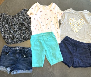 6 Piece Lot little girl clothing 6, 6X  ALL Cat and Jack - Picture 1 of 2