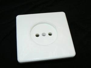 Old Socket White Flush Can Flush-Mounted Loft Design Type Deco Vintage - Picture 1 of 1