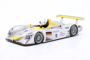 18S838 AUDI R8 3.6L TURBO V8 SPORT JOEST N 9 2nd 24h LE MANS 2000 SILVER YELLOW - Foto 1 di 4