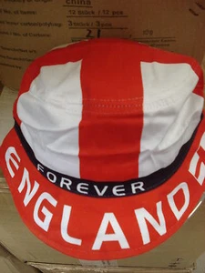 Sonderpreis ! Sonnen/-Fischerhut England weiss/rot EM 2016 Fussball Fanartikel - Bild 1 von 1