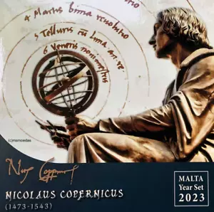 Malta 9x Monedas Año 2023 Nicolás Copérnico 1473 - 1543 5,88€ 1 céntimo a 2€ x2 - Imagen 1 de 6
