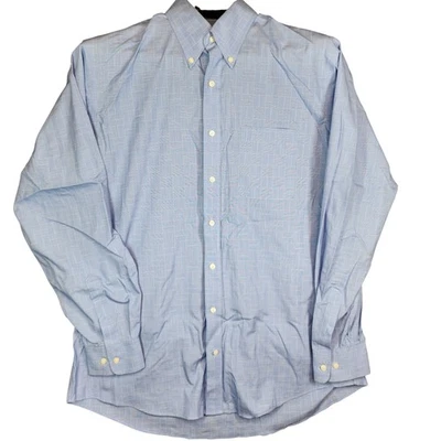Kirkland Signature Shirt Mens 16.5 34/35 Blue Non-Iron Traditional Fit Button Up - Image 1 of 4