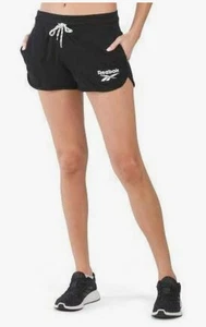 Pantalones Cortos de Equilibrio REEBOK para Mujer con Logo, Salón Atlético Gimnasio Ajustados Tela de Terry 2Q - Imagen 1 de 5