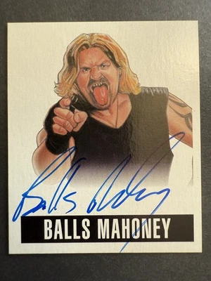 2014 Leaf Originals Wrestling Balls Mahoney On Card Auto ECW WWE Foto 1 de 3