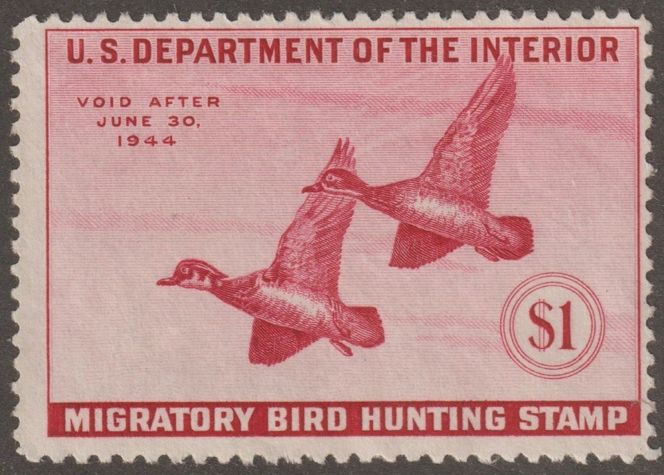 EDSROOM-21131 US RW10 Mint No Gum 1943 Duck Hunting CV$35 - Image 1 of 1
