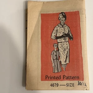 Versandhandel 4679 Misses Vintage Jacke Oberteil Rock Muster Größe 16 1/2 Brustweite 37 - Bild 1 von 3