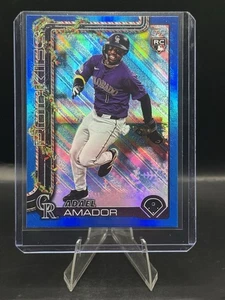 Topps 2025 Topps Holiday #H42 Adael Amador Blue Metallic Glitter Holiday - Picture 1 of 2