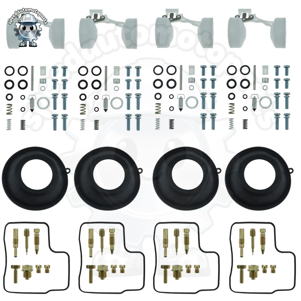 Honda V45 Magna 700 VF750S VF750F Carburetor Kit Diaphragm & Float Repair Set-US - Изображение 1 из 4