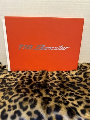 Official PORSCHE 718 BOXSTER Hardback Slipcase Sales Book 2015 EUC Great Photos - Image 1 of 4
