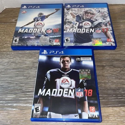 PS4 Lot of 3 Madden Games - Madden 16, 17 & 18 - Image 1 of 4