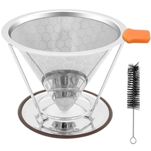 Pour Over Coffee Dripper Paperless Pour Over Coffee Filter Reusable Pour Over... - Picture 1 of 8