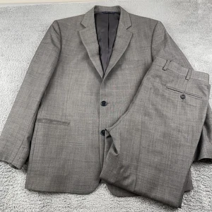 Traje Brooks Brothers 1818 Fitzgerald Para Hombre 42R Gris Lana 2 Botones Dos Piezas - Imagen 1 de 23