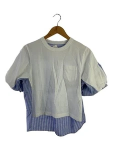 Camiseta/camiseta/rayas/24-07311 jersey de algodón sacai/popelina de algodón x - Imagen 1 de 5