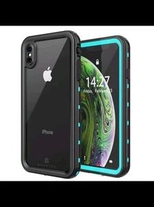 Waterproof Case For Apple iPhone X Xs Shockproof Dustproof With Screen Protector - Zdjęcie 1 z 2