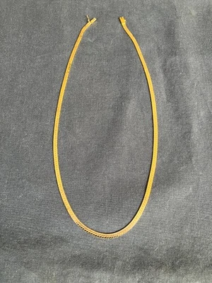 Oro Amarillo 14k ~ Collar de Cadena Espiga Sólida ~ Cierre de Caja ~ 3 mm ~ 18" ~ 9 g ~ Estado Foto 1 de 4