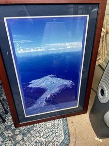 Old Head Links Ireland By Brian D Morgan Framed Poster 35x25” Prof Framed Wood - Picture 1 of 10
