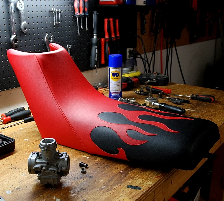 Cubierta de asiento de repuesto para ATV Yamaha Warrior 350 1987 a 2003 Foto 1 de 1