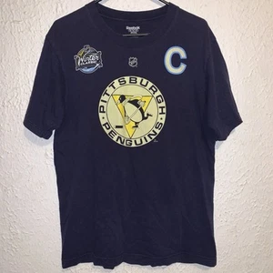 2011 Winter Classic Pittsburgh Penguins Sidney Crosby blau T-Shirt Größe M - Bild 1 von 5