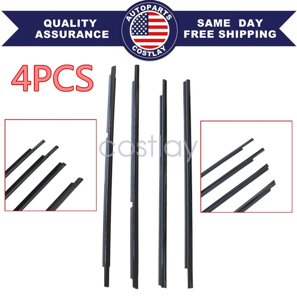 Fits For Toyota Lexus RX330 RX350 Door Window Belt Trim Molding Front & Rear Set — 第 1/4 张图片