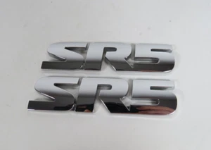 Chrome SR5 Emblems For Toyota Sequoia Tacoma Tundra 4Runner Badge Logo Nameplate - Picture 1 of 2