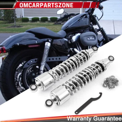 15" Rear Shocks Absorbers Assembly For Harley Sportster Iron 883 XL 1200 72 48 Foto 1 de 4