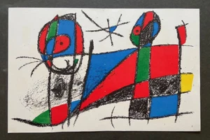 Joan Miró Litografía Original en Color "Aus: Lithograph II" - Imagen 1 de 7