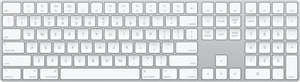 Apple Magic Keyboard with Numeric Keypad: Wireless, Bluetooth, Rechargeable. - Picture 1 of 5