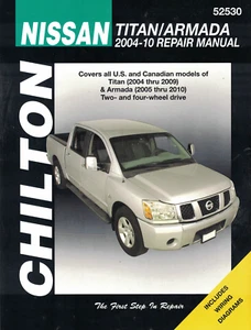 Chilton Repair Manual: Nissan Titan 2004-2009 & Armada 2005-2010. 2WD & 4WD. - Picture 1 of 1