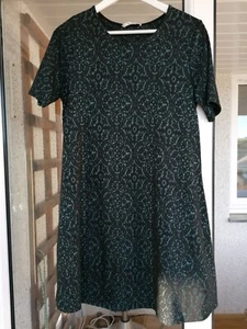 BNWOT Green+Black Swing style Dress Size 10 (easily fit) in Stretch detail by TU - Picture 1 of 8