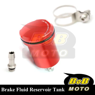 For Kawasaki Z750R 2011-2014 Red Racing CNC Rear Brake Fluid Reservoir Tank — 第 1/4 张图片